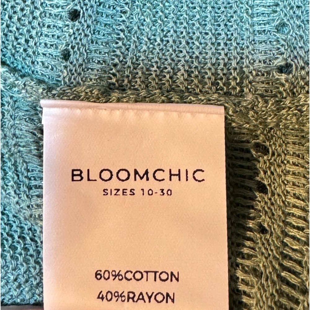 Bloomchic Open Front Sweater Vest sz. 12 - Picture 7 of 8